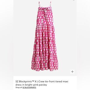 J.Crew x S.Z Blockprints Maxi Dress